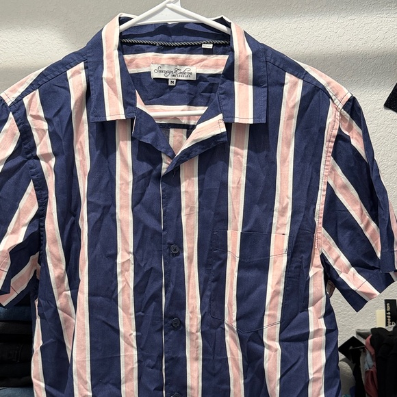 American Eagle Outfitters Other - American Eagle Outfitters Blue and Pink Striped Shirt